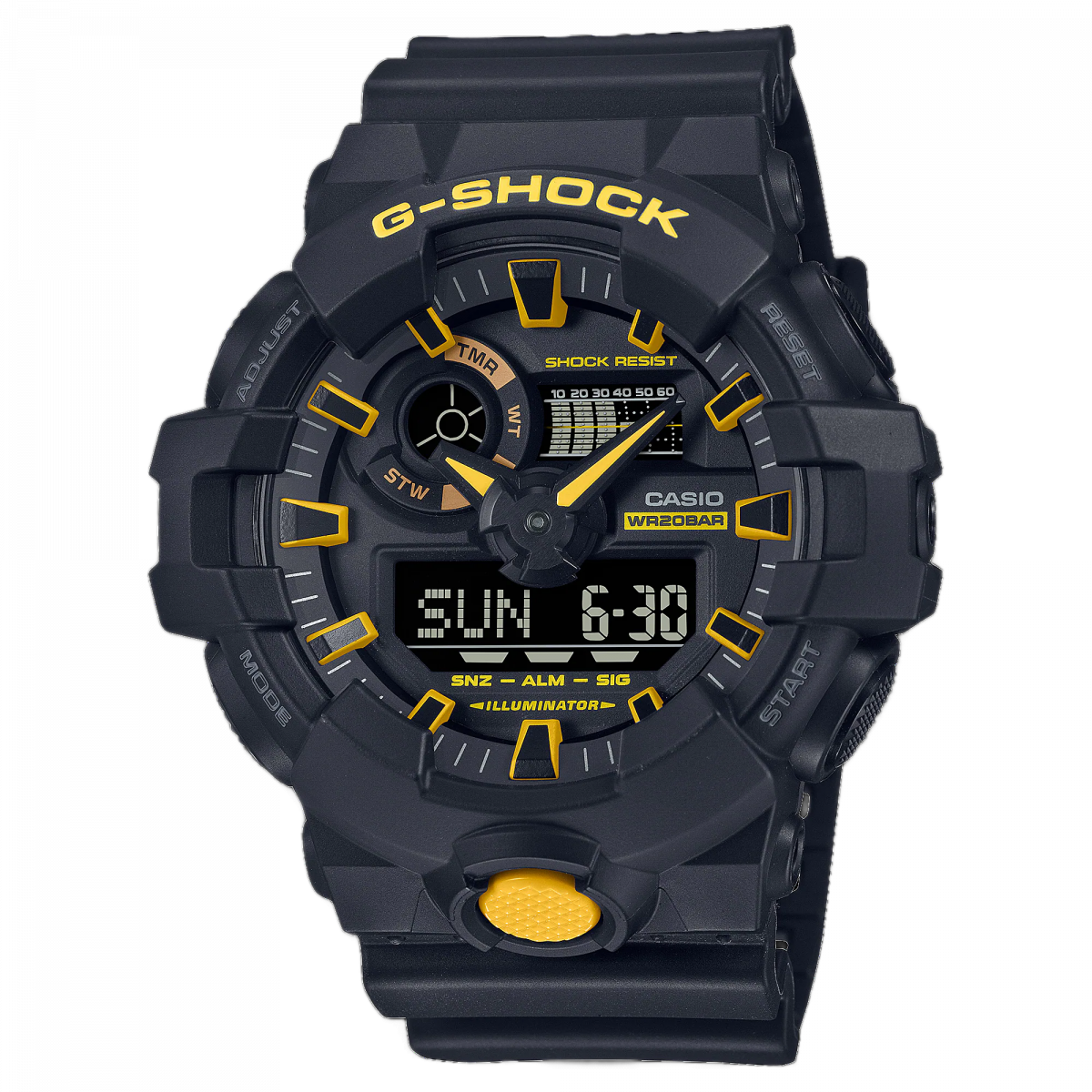 купить часы наручные часы casio g-shock ga-700cy-1a с бесплатной доставкой | Купите часы КАСИО в интернет-магазине дилера CASIO.BAZA